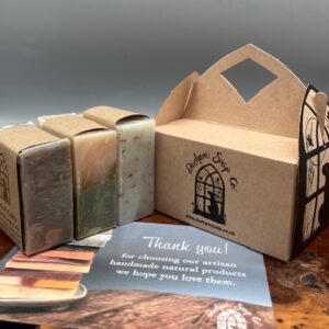 Gift Box x 3 Soaps Green